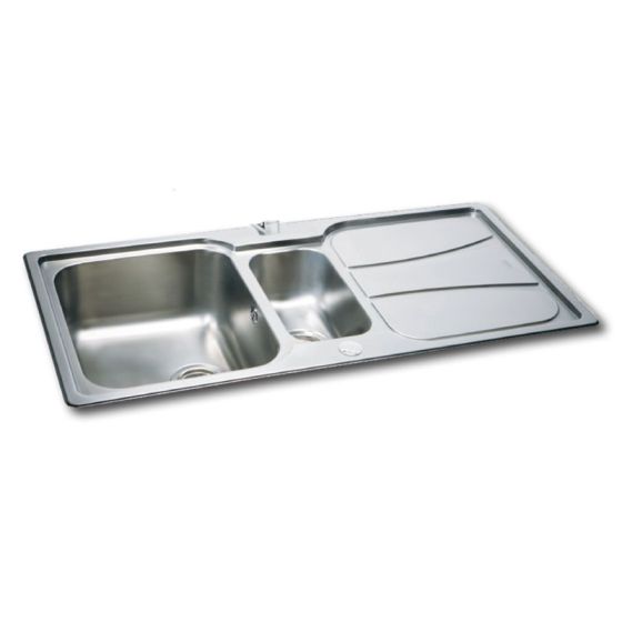 Carron Phoenix ZETA 1.5 Bowl Reversible Sit On / Inset Kitchen Sink Surplus Plumbing Supplies