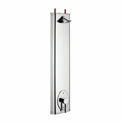 Armitage Shanks Kirn Timed Flow Shower Panel Including Head Stainless Steel S7872MY