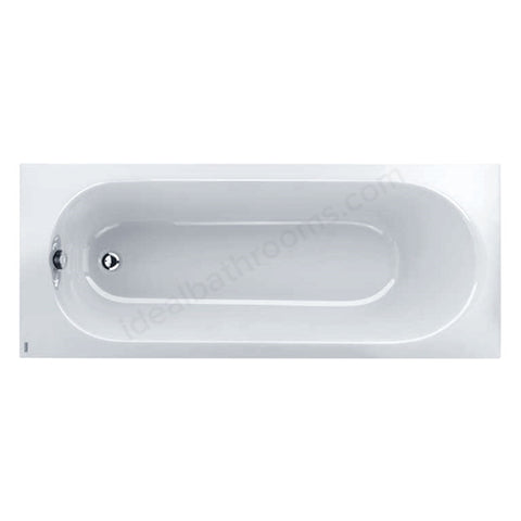 Twyford OPAL 1700 x 700mm Rectangular Bath - No Grips - 0 Tap holes - White