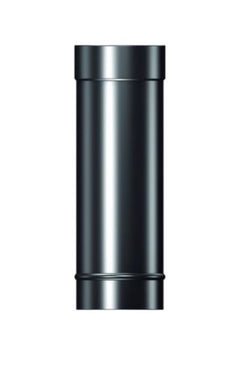 Flamco SFPN 350 BL Black Supaflue Vitreous Enamel Steel Flue 900mm X 125mm