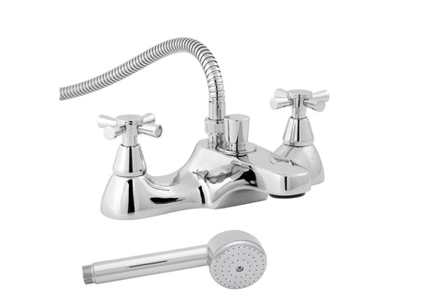 Roca Danube Cross Deck-Mounted Bath-Shower Mixer D50010034
