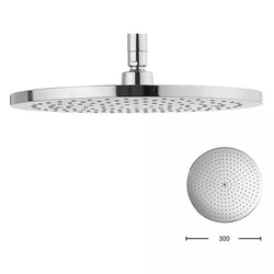 Crosswater 300mm central fixed round showerhead FH300C+