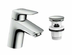 Hansgrohe Logis 70 Single Lever Basin Mixer With Pop Up Waste Chrome (71071000)