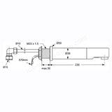 Armitage Shanks Sensorflow 21 Compact 230mm Panel Mounted Spout A4848AA