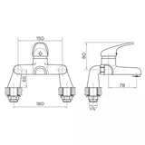 Niagara Conway 9115D-WRAS Deck Mounted Bath Filler