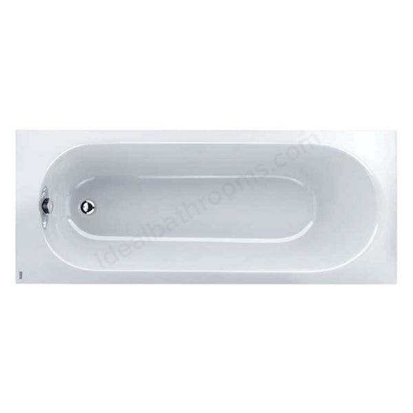 Twyford OPAL 1700 x 700mm Rectangular Bath - No Grips - 0 Tap holes - White