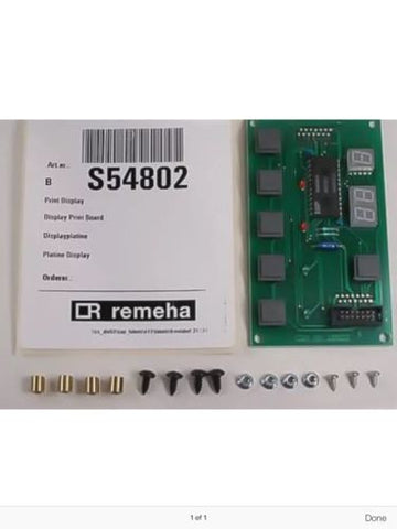 Remeha S54802 Display Print Board