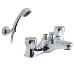 Vado Astra H2ECO Deck Mtd Bath / Shower Mixer With Flow Regulator AST-130/CD+K