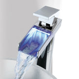 Crosswater Water Square Lights Bath Filler Mono Tap with Lights WSX310DC