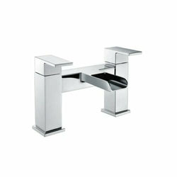 Deva Sparkle MK2 Deck Mounted Waterfall Bath Filler Tap Dual Handle - Chrome