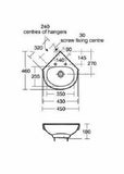 Ideal Standard Studio Echo Corner Handrinse 450mm Basin 1TH