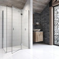 Kudos Pinnacle8 900mm Right Hand Hinged Shower Door + Inline Panel RRP £521