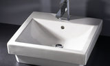 Lecico C46 Caprieze / Luna Counter Top Basin - 1 Tap Hole RRP £140