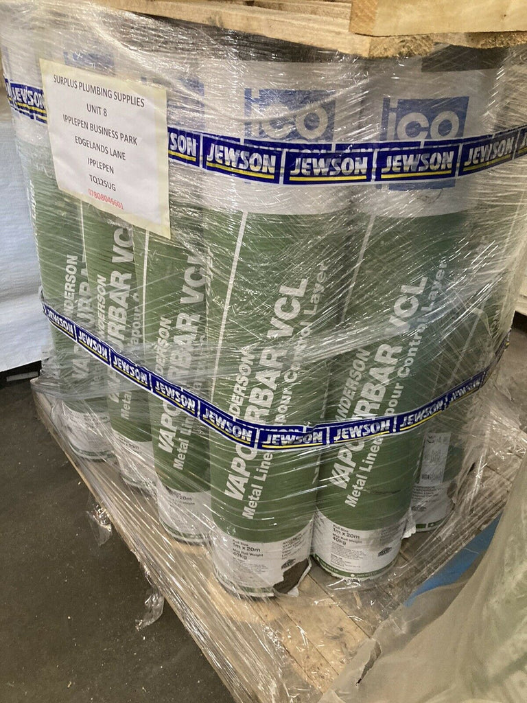 Pallet Of 22 Rolls Of Anderson Icopal Vapourbar VCL Metal Lined ...
