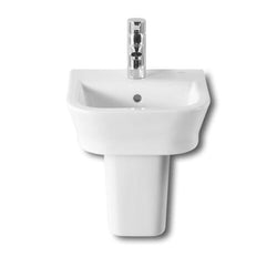 Roca The Gap Cloakroom Basin and Semi Pedestal 350mm Wide 1 Tap Hole