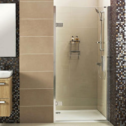Roman Decem 760mm Hinged Shower Door for alcove DXL76B - Collection Only