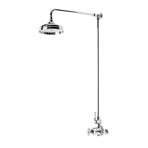 Tavistock Varsity Exposed Thermostatic One Outlet Shower with Fixed Head
