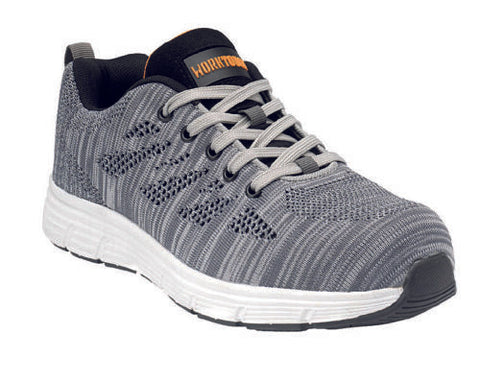 Worktough Rapid Safety Work Trainer Shoes Flyknit Grey Size 11