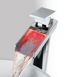 Crosswater Water Square Lights Bath Filler Mono Tap with Lights WSX310DC