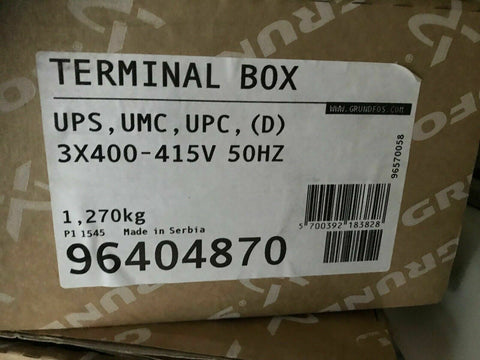 Grundfos UPS terminal Box 400v 415v UMC UPC 96404870
